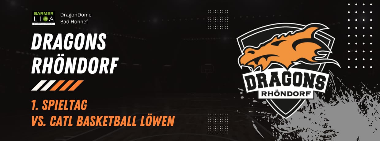 Spieltag 1 | Dragons Rhöndorf vs. CATL Basketball Löwen