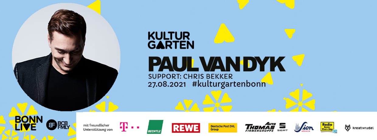 Paul van Dyk - Verlegt ins Brückenforum Bonn | BonnLive Kulturgarten