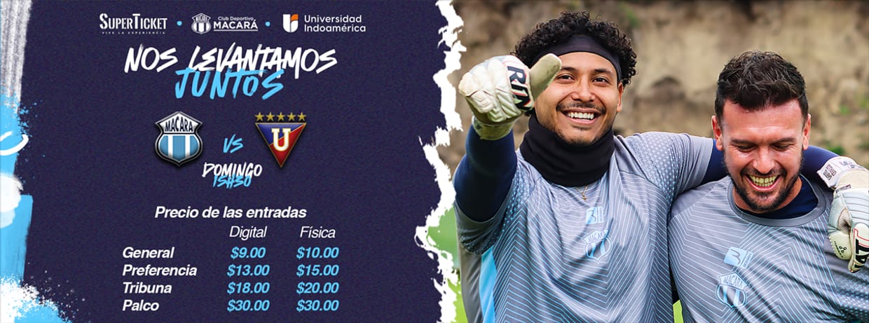 HINCHADA VISITANTE CD MACARÁ vs LIGA DEPORTIVA UNIVERSITARIA
