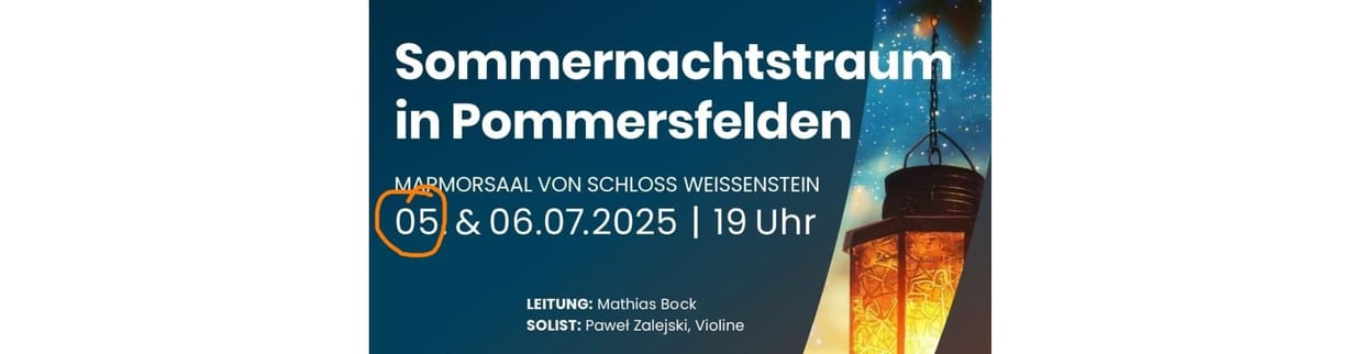 Sommernachtstraum in Pommersfelden - Samstag