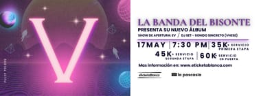 LA BANDA DEL BISONTE PRESENTA SU NUEVO ÁLBUM: V