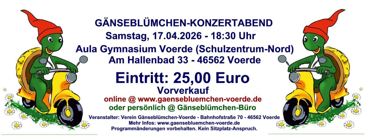 Gänseblümchen-Jubiläumskonzert