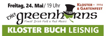 „Greenhorns“ Irish Folk Abendkonzert Kloster Buch