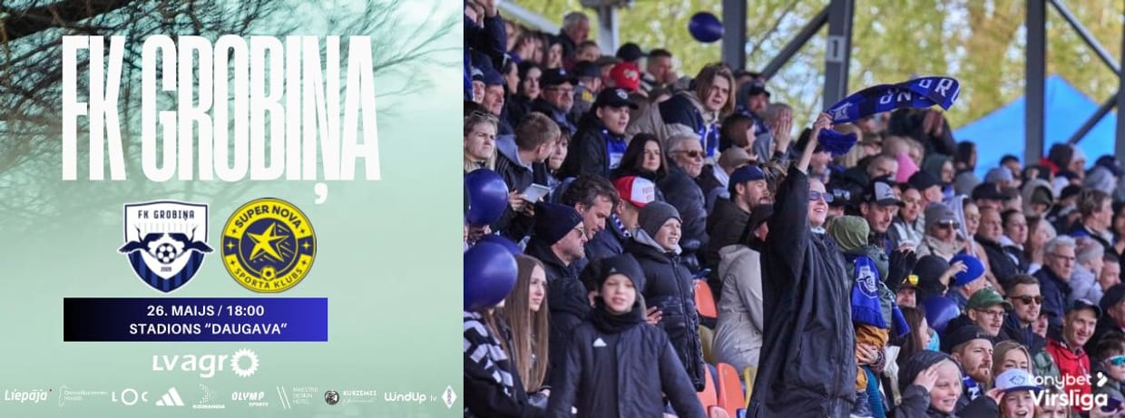 Tonybet Virslīga: FK Grobiņa - SK Super Nova