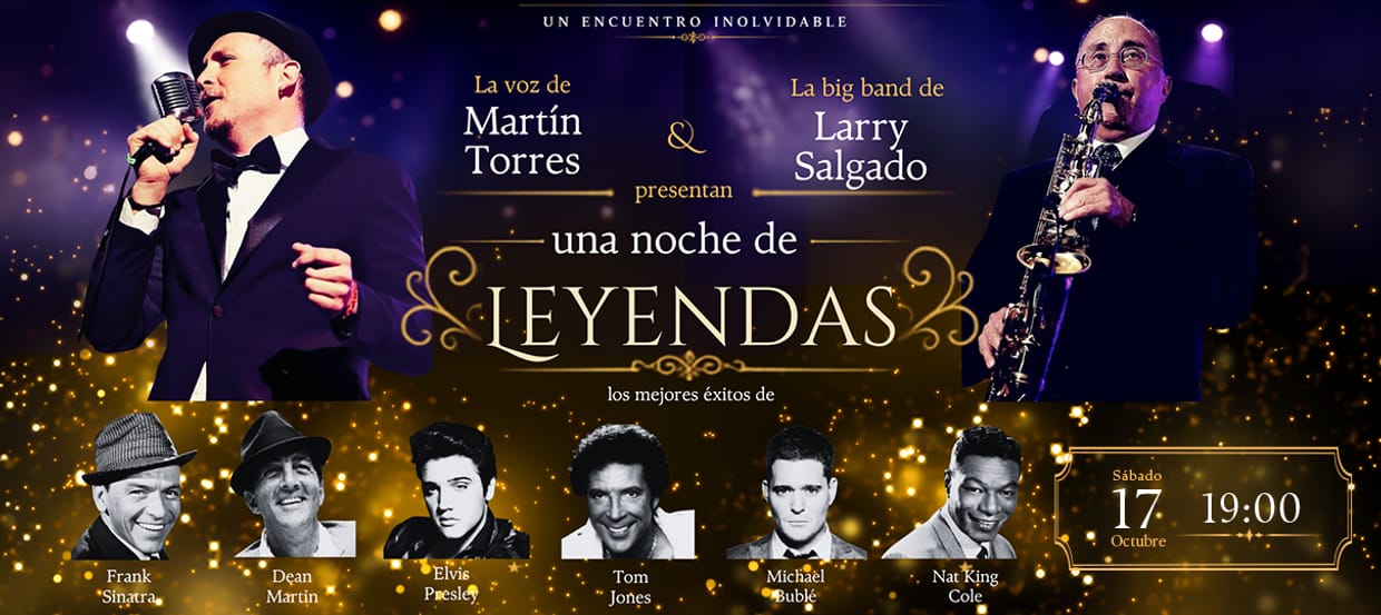 UNA NOCHE DE LEYENDAS SÁBADO 17 OCTUBRE 19:00