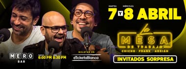 LA MESA DE TRABAJO EN VIVO EN MERO BAR