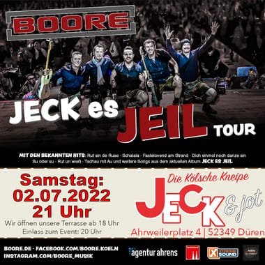 Boore - Jeck es Jeil Tour