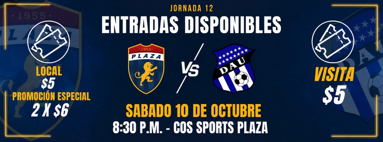 PLAZA AMADOR VS. ARABE UNIDO