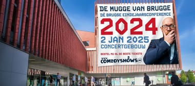 DE MUGGE VAN BRUGGE 'Dé Brugse eindejaarsconference 2024' in Brugge, Concertgebouw op 2 januari 2025, 20u