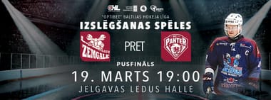 Pusfināla pirmā spēle: HK Zemgale/LBTU - HC Panter