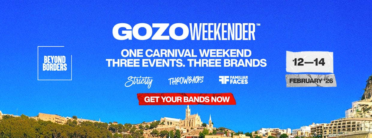 Gozo Carnival Weekender 2026: ALL INCLUSIVE WRISTBAND