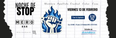 NOCHE DE STOP (EN MERO BAR)