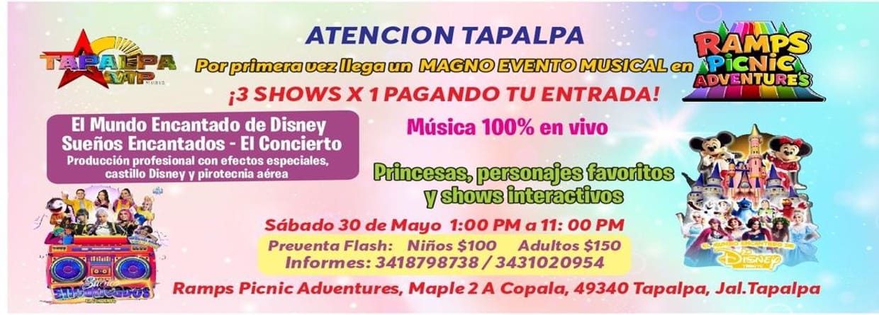 MAGNO EVENTO MUSICAL en Ramps Picnic Adventure’s