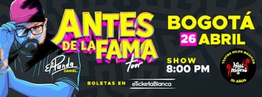 DANIEL EL PANDA: ANTES DE LA FAMA TOUR (BOGOTÁ)
