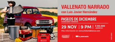 VALLENATO NARRADO CON LUIS JAVIER HERNANDEZ PRESENTA: PASEOS DE DICIEMBRE