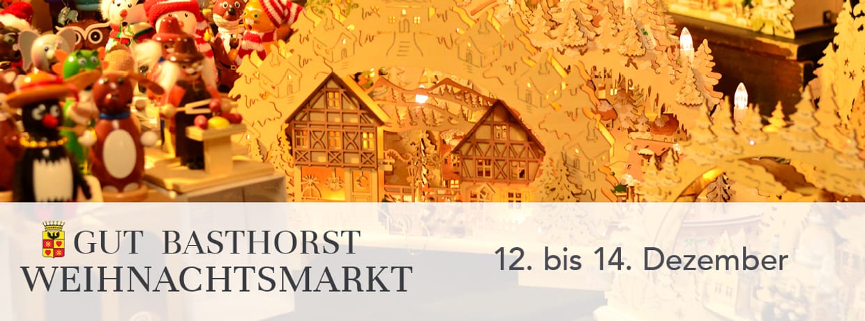 Weihnachtsmarkt Gut Basthorst 12. bis 14. Dezember 2025