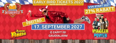 Fr, 17.09.27 - O ZAPFT IS mit LORENZ BÜFFEL