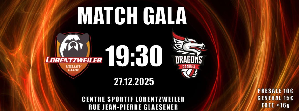 Gala Match VCL : Dragons Cannes