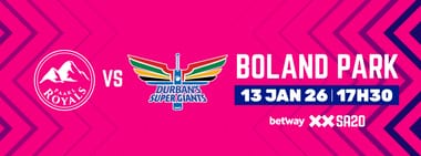 Paarl Royals vs Durban's Super Giants
