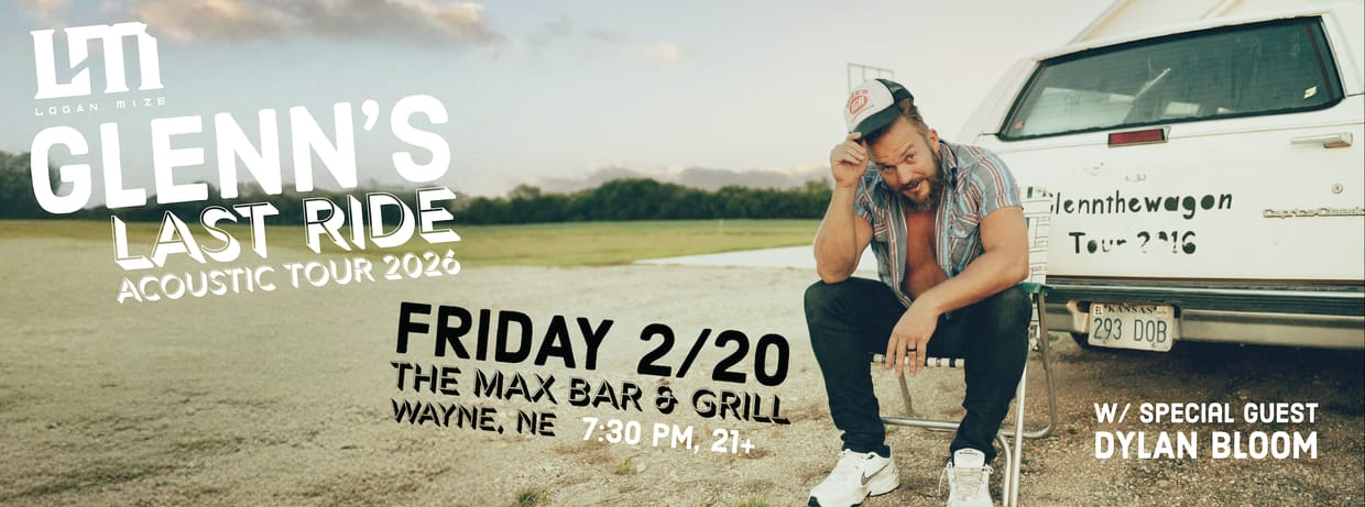 Glenn's Last Ride acoustic tour @ The Max Bar and Grill