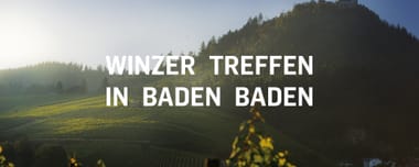 Winzer Treffen in Baden Baden für Aussteller beim Festival