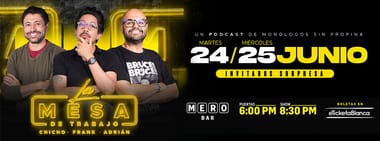LA MESA DE TRABAJO EN VIVO EN MERO BAR