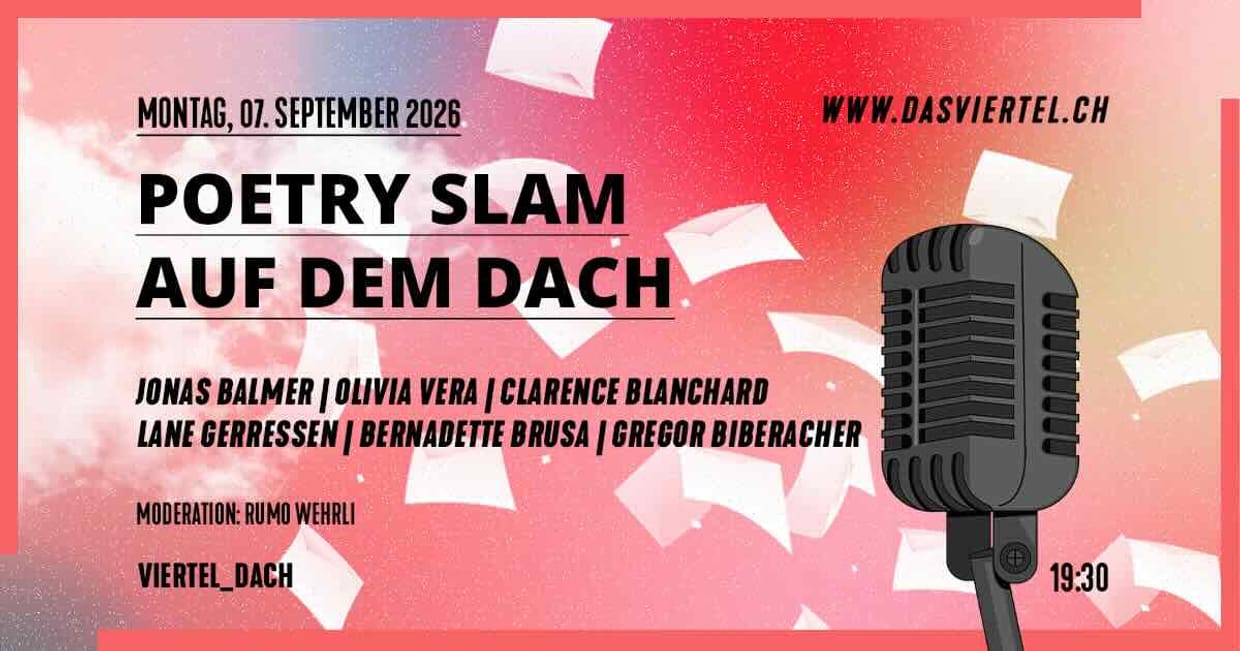 Poetry Slam auf dem Viertel Dach