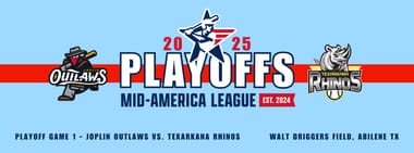 Mid-America League Playoffs - Joplin Outlaws vs. Texarkana Rhinos