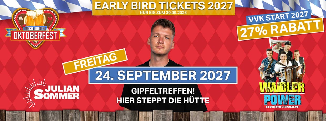 Fr, 24.09.27 - GIPFELTREFFEN mit JULIAN SOMMER