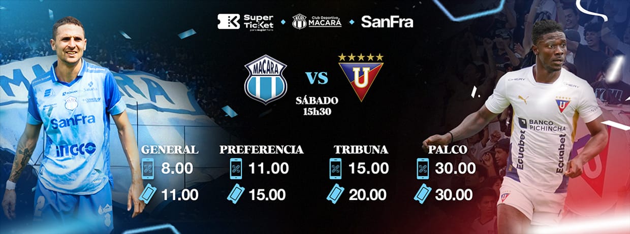 HINCHADA VISITANTE MACARÁ vs LIGA DEPORTIVA UNIVERSITARIA