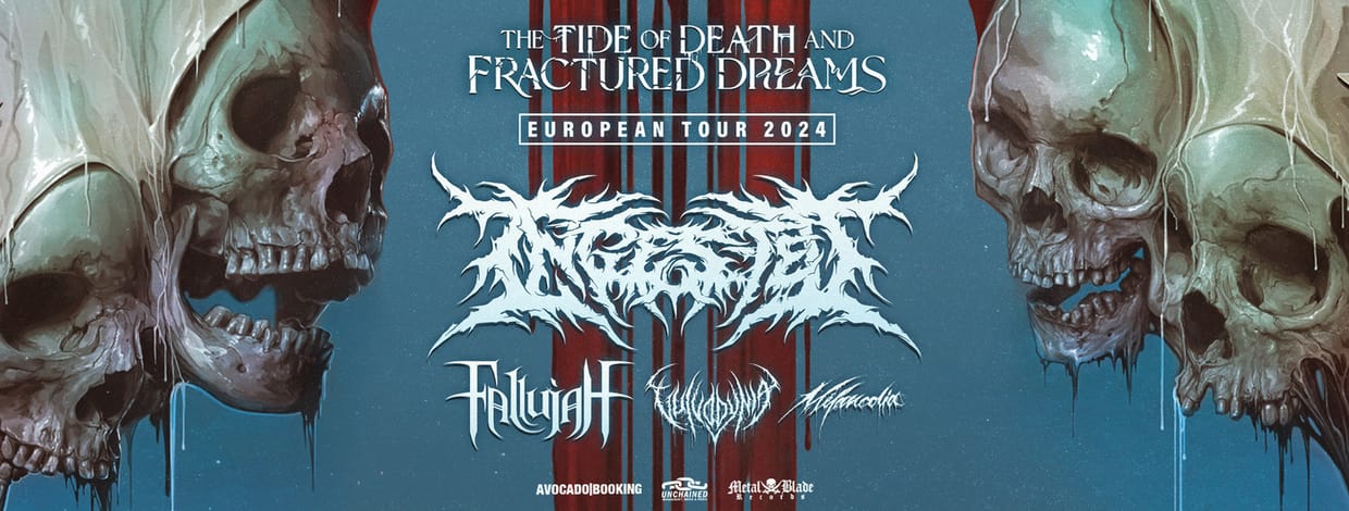 INGESTED (uk) + FALLUJAH (usa) + VULVODYNIA (sa) + MÉLANCOLIA (aus) @ Jeugdhuis Comma - Brugge