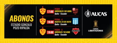 ABONOS COPA LIBERTADORES - SD AUCAS 2023