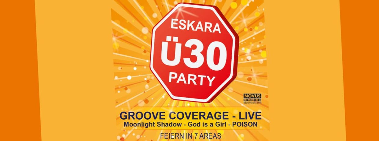 ESKARA Ü30-Party mit GROOVE COVERAGE