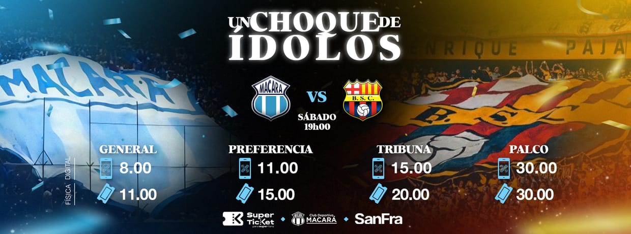 HINCHADA LOCAL CD MACARÁ vs BARCELONA SC