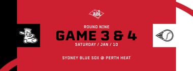 ROUND 9 | Games 3 & 4 vs. Sydney Blue Sox (Fan & TK Appreciation Night)