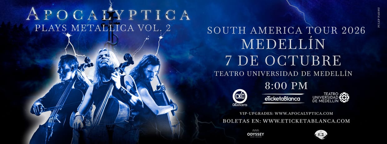 APOCALYPTICA PLAYS METALLICA VOL 2 - SOUTH AMERICA TOUR