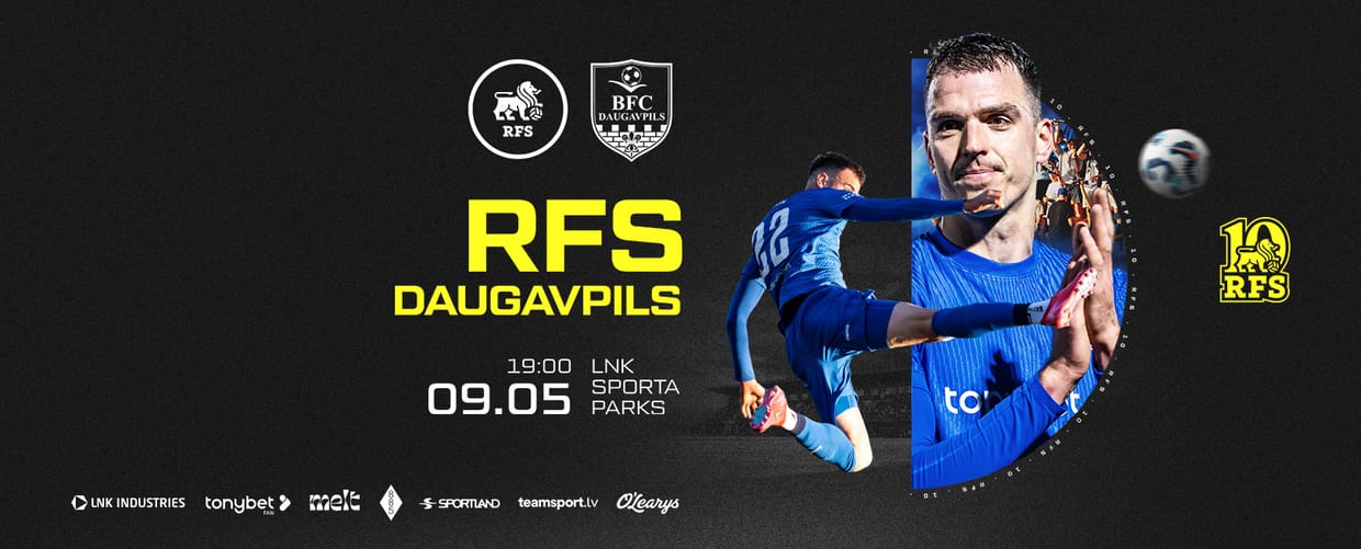 Tonybet Virslīga: RFS - BFC Daugavpils