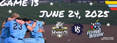 JUNE 24TH - Texarkana Rhinos vs. Abilene Flying Bison