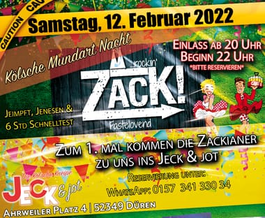 Zack! - Rocking Fastelovend Konzert