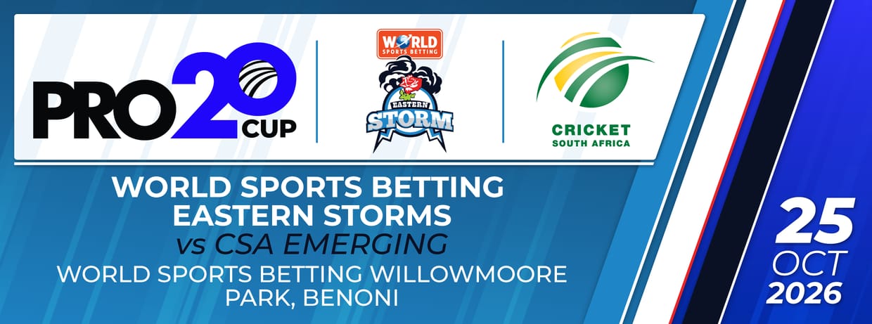 World Sports Betting Eastern Storm vs CSA Emerging