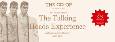 The Talking Heads Experience at The Co-Op Gerringong
