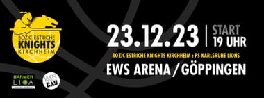 Bozic Knights vs. PS Karlsruhe Lions