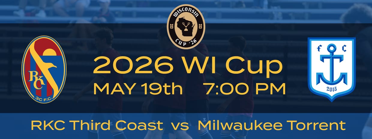 WI Cup 2026 RKC Third Coast FC vs Milwaukee Torrent