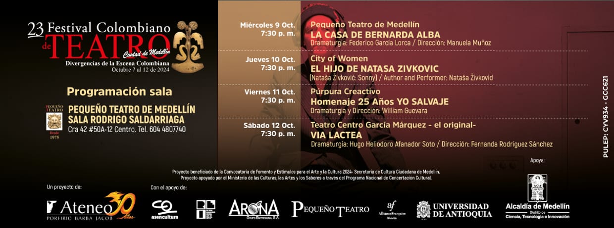 SALA R.S. PEQUENO TEATRO / 23 FESTIVAL COLOMBIANO DE TEATRO CIUDAD DE MEDELLIN 2024