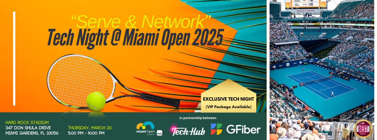 Serve & Network | Tech Night @ Miami Open