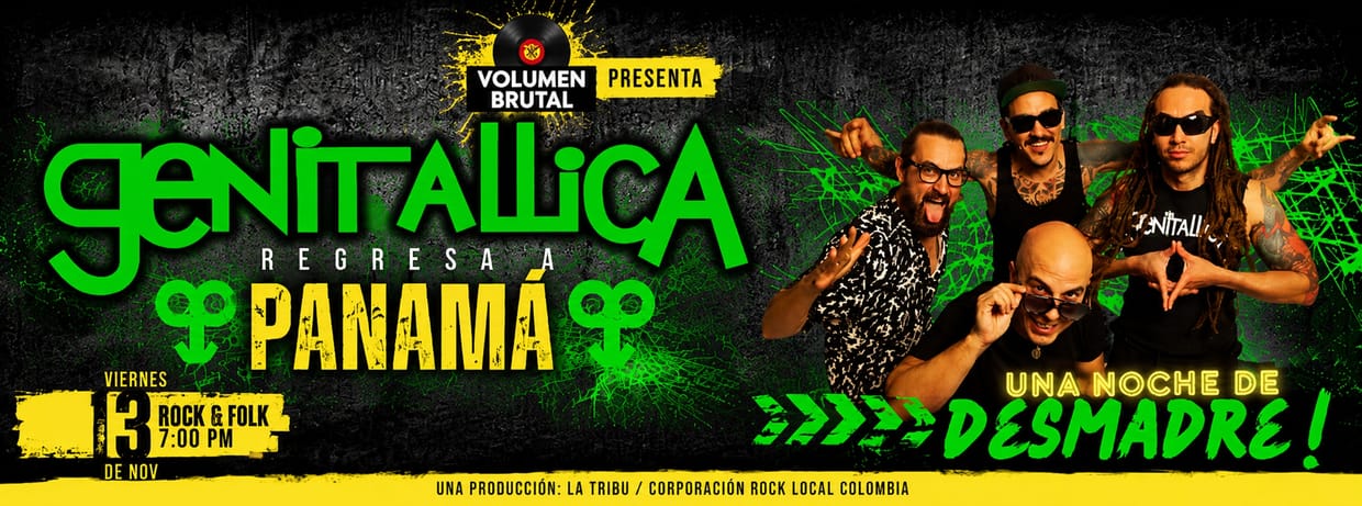 GENITALLICA REGRESA A PANAMÁ