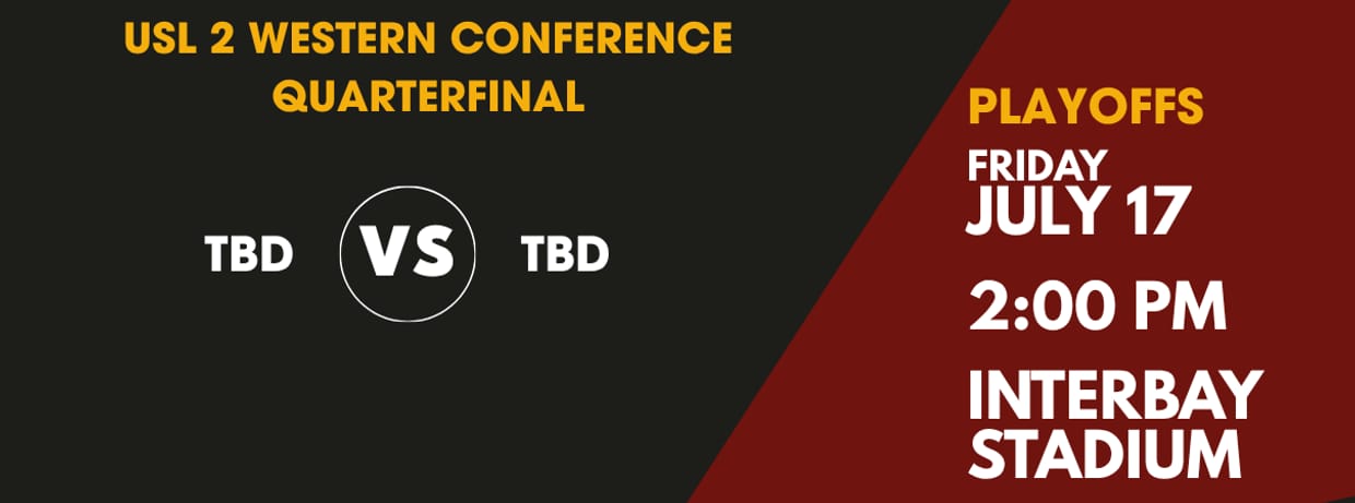 USL 2 Western Conference Quarterfinal: TBD vs TBD