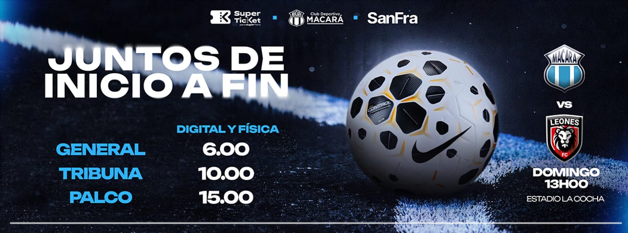 CD MACARÁ vs LEONES FC (Estadio La Cocha)