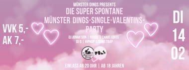 Die super spontane Münster Dings-Valentins-Single-Party | 14.02. | PULS