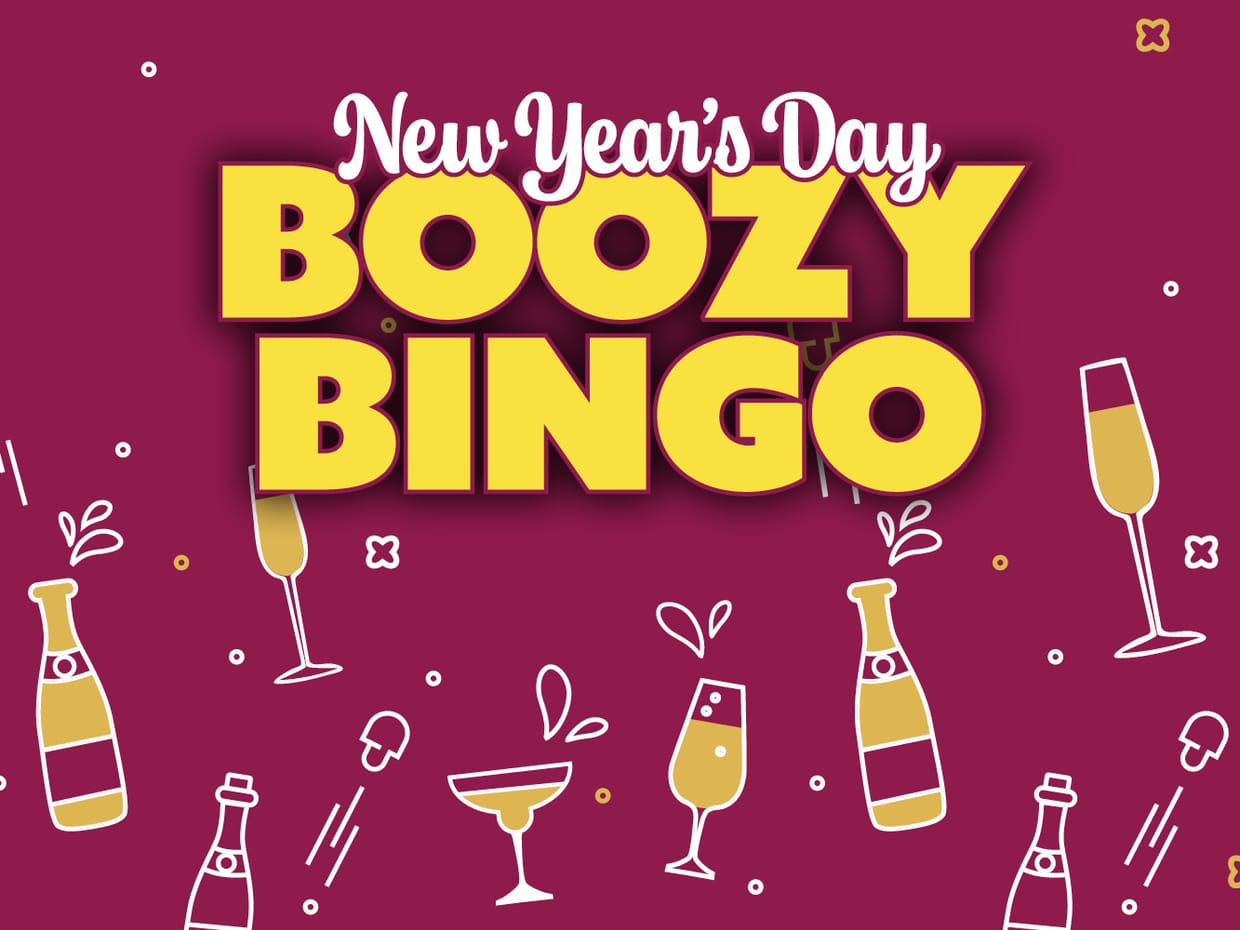 CW New Years Day Boozy Bingo!